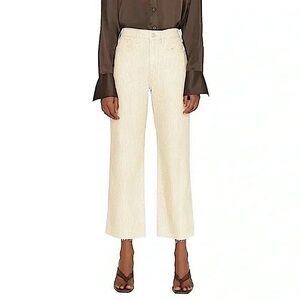 Frame Le Jane Straight Leg Jeans Cream Tan